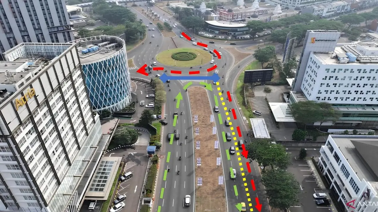 Rekayasa lalu lintas di beberapa titik ruas jalan di Kawasan Gading Serpong disiapkan pemda setempat (Istimewa)
