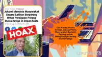 Cek Fakta: Hoaks Artikel Jokowi Minta Masyarakat Berlatih Perang Persiapan Menghadapi Perang Dunia Ketiga