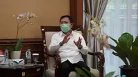 Menteri Kesehatan RI Terawan Agus Putranto melakukan audiensi dengan Prof Han (AIVITA US) pada 21 Oktober 2020. (Kementerian Kesehatan RI)