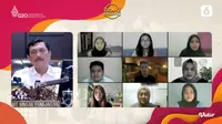 Screenshot live streaming Gen Z project bersama Luhut Panjaitan. (Sumber: Vidio.com)