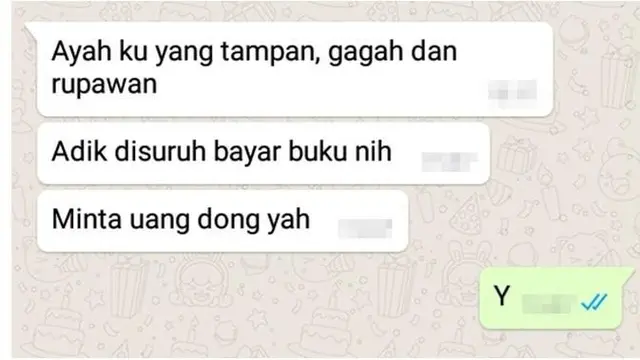 6 Chat Anak Rayu Bapak Minta Uang Ini Bikin Senyum