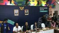 Rapat koordinasi pengukuhan kontingen Indonesia untuk Asian Games 2018 yang dipimpin Chef de Mission (CdM) Syafruddin. (Liputan6.com/Ahmad Fawwaz Usman)