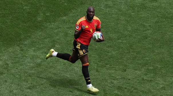 Romelu Lukaku menjadi salah satu pemain penting dalam laga imbang 1-1 antara Belgia melawan Mesir di Grup G Piala Dunia 2026, Selasa (16/06/2026) dini hari WIB. (AP Photo/Maddy Grassy)
