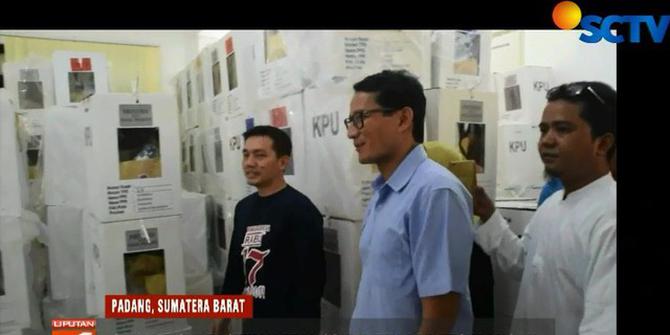 Sandiaga di Kota Padang: Akan Kawal Penghitungan di PPK hingga Tuntas