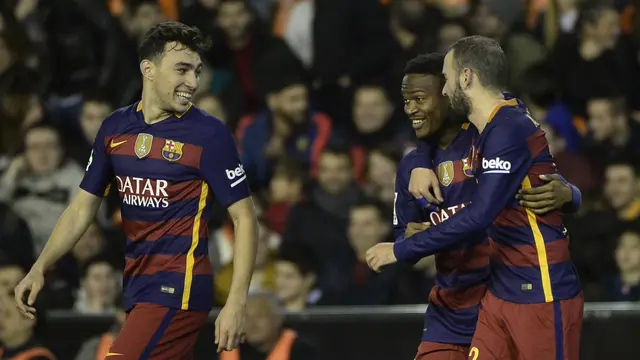 Bermain Imbang, Barcelona ke Final dengan Agregat 8-1 atas Valencia
