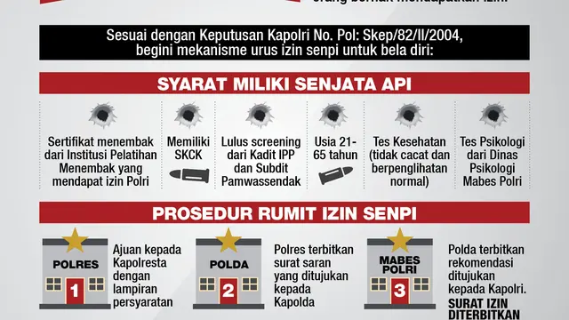 Infografis Kepemilikan Senjata Api