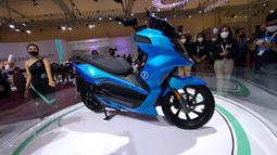 Selama acara GIIAS 2022, konsumen dapat mencoba berkendara motor listrik ALVA ONE dengan melakukan test drive, dan merasakan pengalaman berkendara motor listrik ini untuk pertama kalinya. (Otosia.com/Nazarudin Ray)