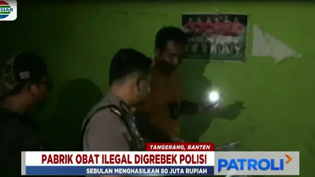 Polisi Gerebek Pabrik Obat Ilegal Beromzet Rp 80 Juta per Bulan