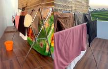Definisi Jemur Pakaian Langsung 'Healing', Wanita Ini Bagikan Pemandangan Cantik Bak Surga di Balkon Rumahnya