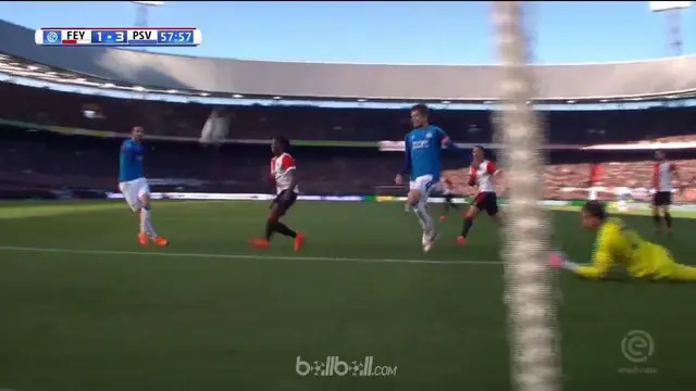 Feyenoord 1-3 PSV | Liga Belanda | Highlight Pertandingan dan Gol-gol