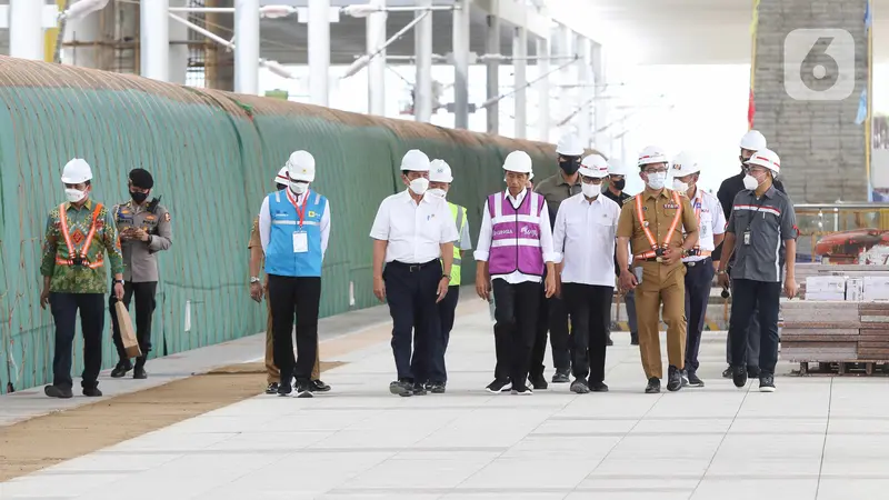 Presiden Jokowi Tinjau Proyek Kereta Cepat Jakarta-Bandung