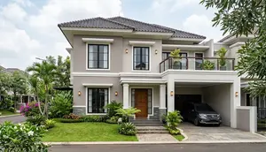 10 Warna Cat Rumah 2 Lantai yang Terlihat Elegan dan Bikin Fasad Makin Menawan