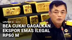 Bea Cukai Gagalkan Ekspor Emas Ilegal Rp60 M