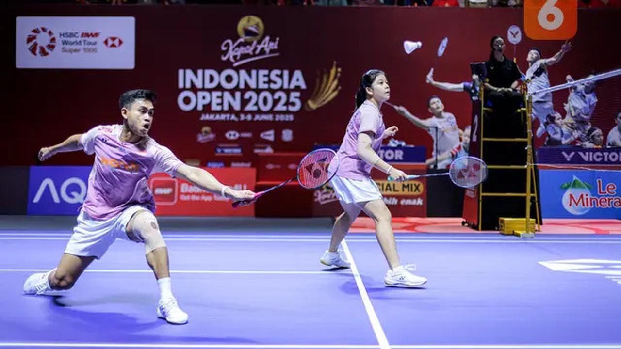 Foto: Nuansa Baru Indonesia Open 2025, Court Biru dan Karpet Abu-Abu
