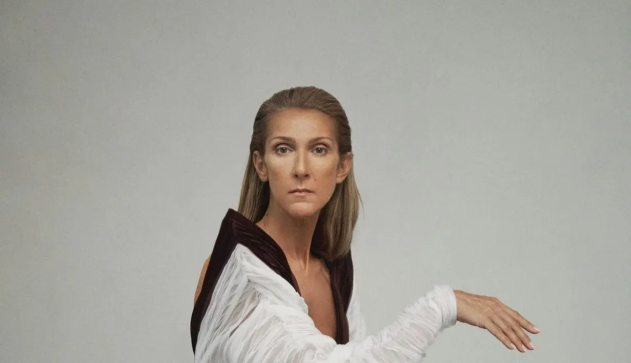 Celine Dion jadi penyanyi yang tidak terkenal dengan suara merdu melainkan juga paras cantik [@celinedion]