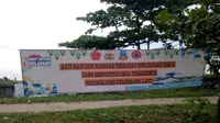 Badan Penanggulangan Bencana Daerah (BPBD) Kabupaten Garut, Jawa Barat memang spanduk kebencanaan dan menyatakan Garut bebas bencana alam selama masa mudik lebaran idul fitri 2023 berlangsung. (Liputan6.com/Jayadi Supriadin)
