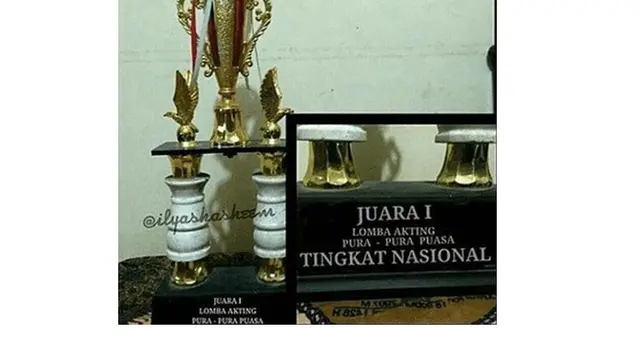 6 Tulisan Kocak di Piala Juara 1 Ini Unik, Kategorinya Bikin Geleng Kepala