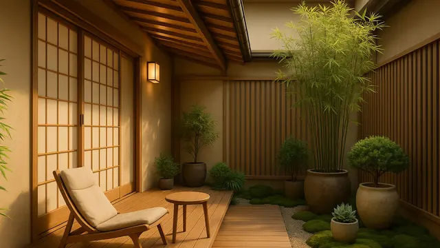 Model Teras Gaya Zen Jepang