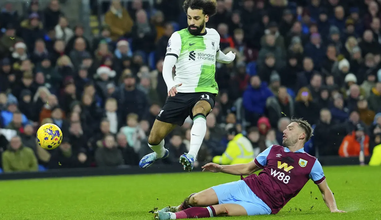 Sementara itu Burnley ada di posisi 19 dengan raihan 11 angka saja.  (AP Photo/Jon Super)