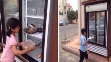 Pria Di Arab Meletakkan Lemari Es Di Luar Rumahnya Untuk Membantu Orang Yang Membutuhkan Makanan Lifestyle Fimela Com