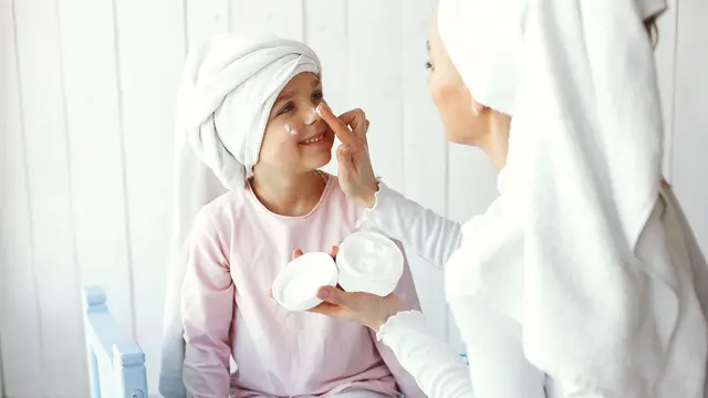 Ilustrasi moisturizer untuk anak
