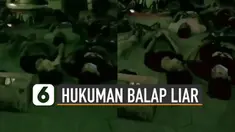 Polisi memberikan hukuman kepada mereka dengan cara unik.