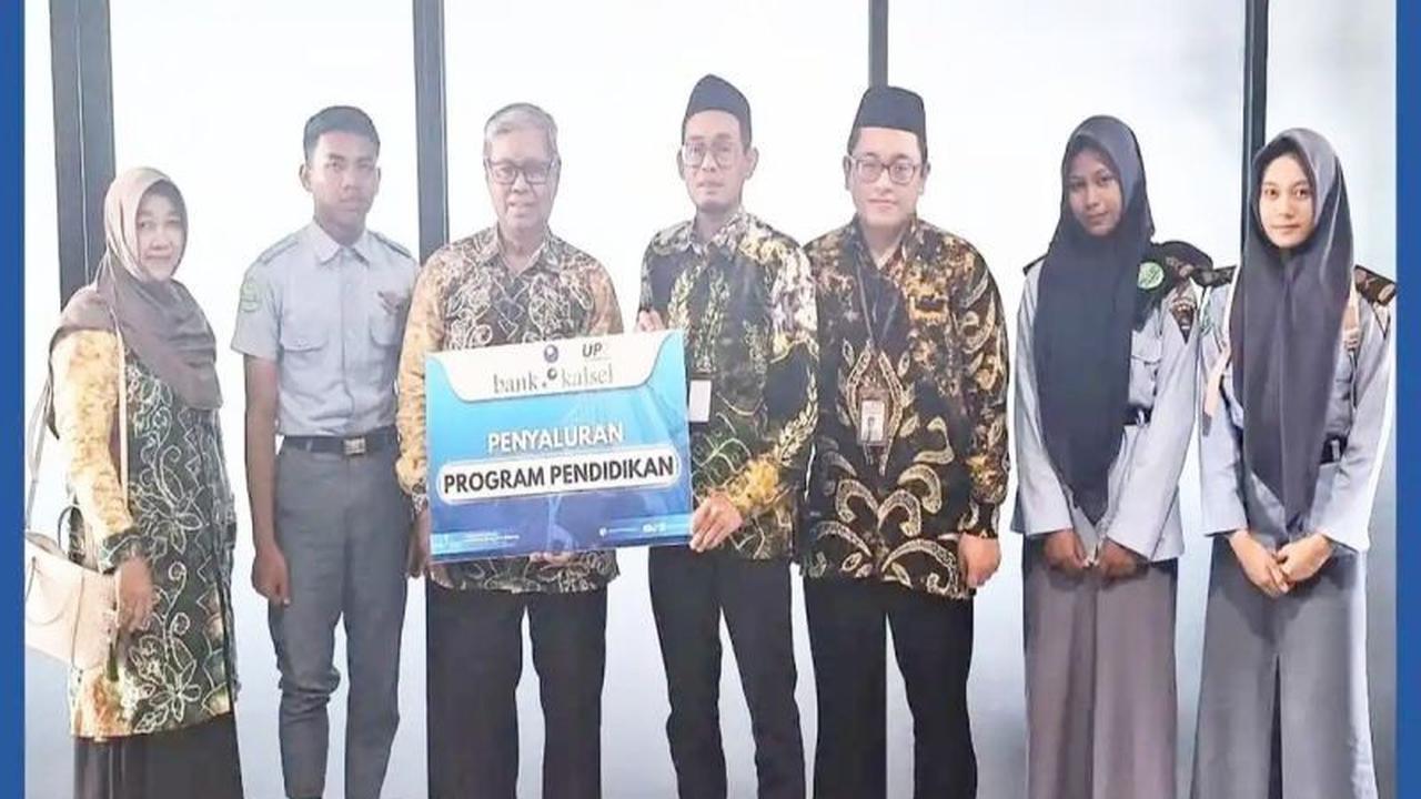 Bank Kalsel Bantu Pendidikan 54 Siswa Yatim Piatu SMK Maestro Islamic School Banjarmasin