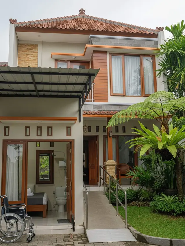 Model Rumah Sederhana Ramah Lansia dengan Jalur Kursi Roda