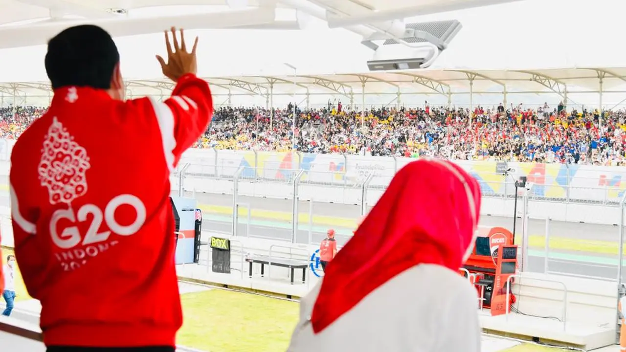 Jokowi Nonton Langsung MotoGP di Sirkuit Mandalika