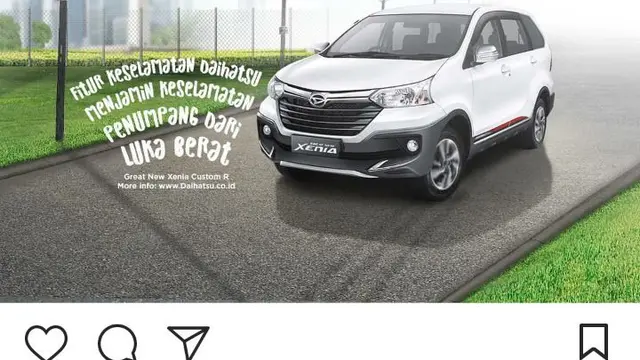 Postingan Daihatsu di instagram (Foto:Istimewa)