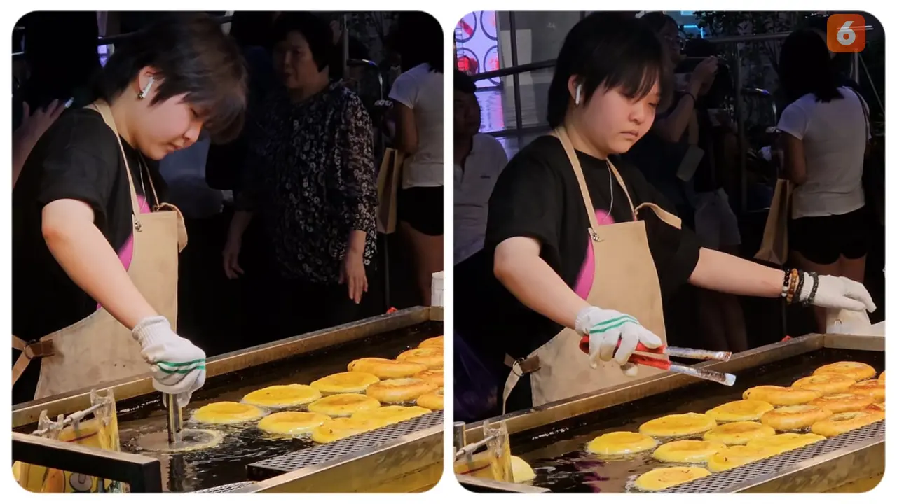 Ilustrasi Gen Z di Korea Selatan yang Memilih Menjadi Pedagang Kaki Lima Ketimbang Karyawan Kantoran. Ini Potret Penjual Hotteok di Myeongdong (Liputan6.com/Aditya Eka Prawira)