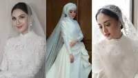 Gaun Pengantin Putih Mewah Dibuat Desainer Indonesia Di Pernikahan Artis Tanah Air. [Instagram]