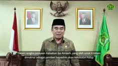 Menteri Agama RI Fachrul Razi menyampaikan ucapan selamat kepada umat kristiani Indonesia di hari Kenaikan Isa Almasih.