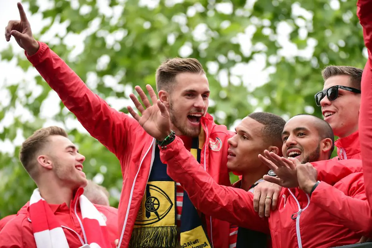 Aaron Ramsey ( AFP PHOTO / LEON NEAL)