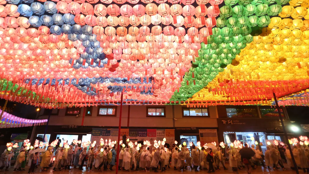 Festival Lentera Lotus di Korea Selatan