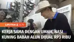 Di Kabupaten Cianjur, Jawa Barat, satu porsi nasi kuning dijual seharga Rp 3.000. Siapapun yang membutuhkan sarapan murah, bisa membelinya di Nasi Kuning Babah Alun.