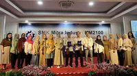 Sharing session bertema &ldquo;Menyiapkan Generasi Emas: Memahami Dunia Kerja untuk Masa Depan yang Berkelanjutan&rdquo; di kampus SMK Mitra Industri MM 2100 Cibitung, Bekasi, Jumat 8 November 2024 (Istimewa)