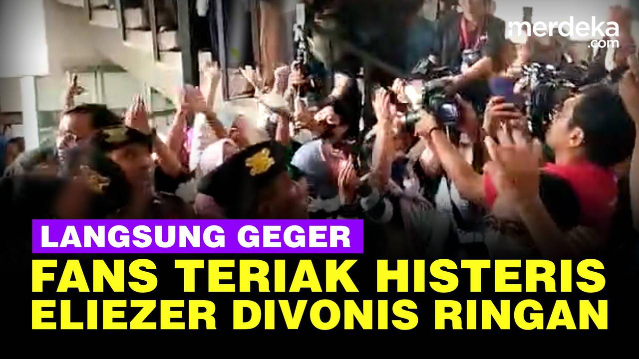 VIDEO: Fans Eliezer Berteriak Histeris Usai Hakim Jatuhi Vonis 1 Tahun 6 Bulan