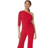 Adrianna Papell Women's One Shoulder Jumpsuit (amazone.com)