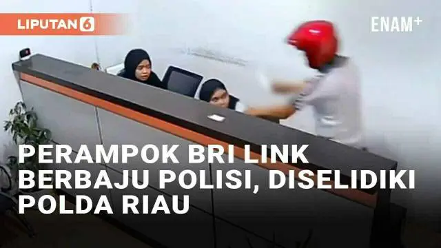 Aksi perampokan terjadi di gerai BRI Link Pangkalan Kerinci, Pelalawan, Riau (11/8/2024). Pelaku berpakaian kaos polisi langsung beraksi kala masuk ke gerai dan menodong senjata tajam ke dua karyawan yang berjaga. Pelaku memaksa karyawan membuka laci...