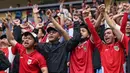 Saat ini, Timnas Indonesia berada di peringkat ke-4 klasemen Grup C Kualifikasi Piala Dunia 2026 zona Asia dengan 12 poin dari sembilan laga. (PAUL MILLER/AFP)
