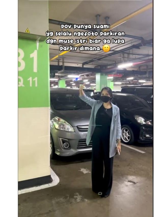 Wanita Ini Selalu Difoto Suami di Tempat Parkir, Alasannya Bikin Netizen Setuju