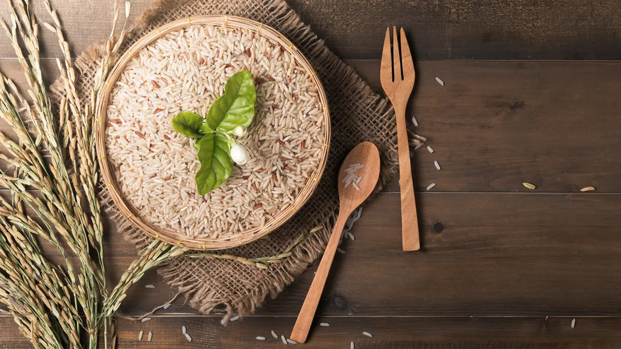 Ilustrasi brown rice