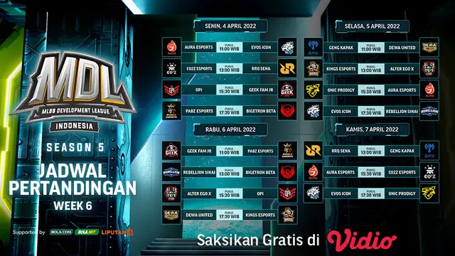 Link Live Streaming MDL Indonesia Season 5 di Vidio Pekan Keenam, 4-7 April 2022