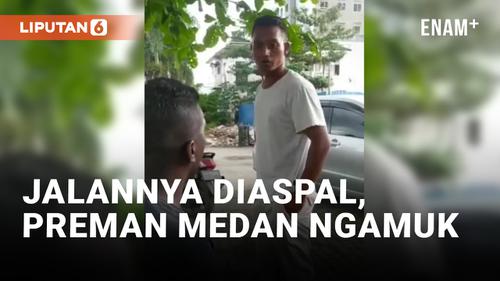 VIDEO: Gakebagian Jatah Proyek, Preman di Medan Ngamuk