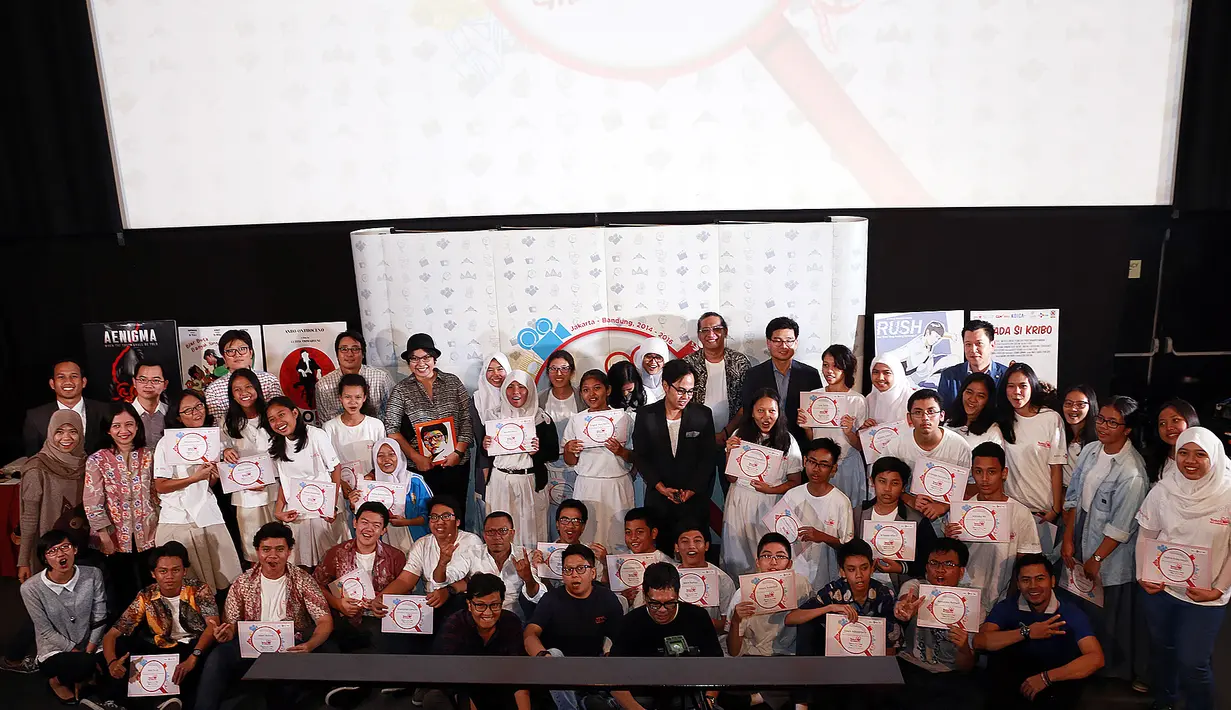 Lewat penayangan film making class, hasil karya-karya siswa sekolah di Jakarta, bisa di apresiasi dengan baik. (Wimbarsana/Bintang.com)