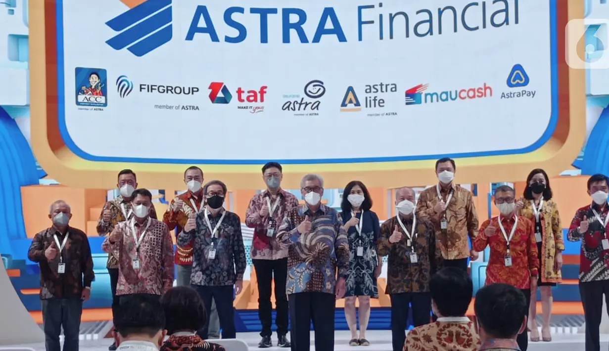 Booth Astra Financial & Logistic GIIAS 2021 secara resmi dibuka pada pameran GIIAS 2021 di ICE BSD, Tangerang Kamis (11/11/2021). Tujuh Lembaga menawarkan promo unggulan diantaranya suku bunga yang rendah dan program yang menarik. (Liputan6.com/HO/Astra Financial)