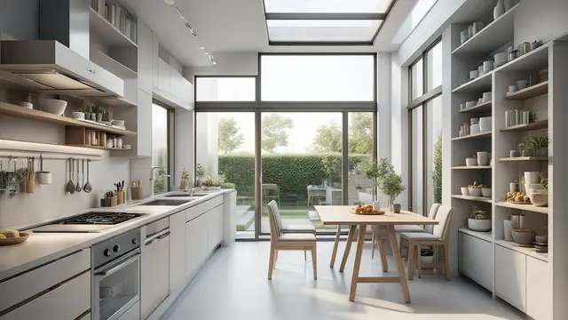 Desain Rumah Kecil 5×8 Bergaya Skandinavia/AI