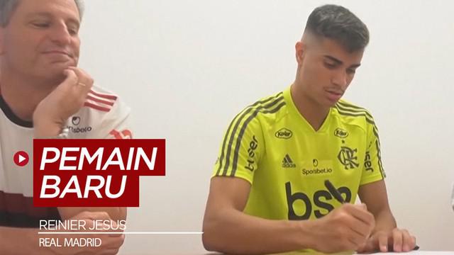 Berita video Real Madrid merekrut gelandang serang dari klub Brasil, Flamengo, Reinier Jesus.