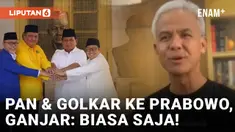 Ganjar Respons Santai Deklarasi Dukungan Golkar dan PAN Terhadap Prabowo